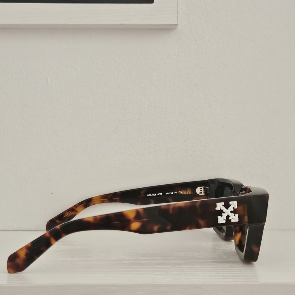 Authentic Off-White™ Rectangular Tortoiseshell Sunglasses - Picture 5 of 7
